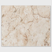 Beige crème marmer cadeaupapier (Vlak)