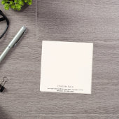 Beige crème naam contactgegevens post-it® notes