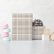 Beige Crème Neutraal Vensterruit Linnen Schotlands