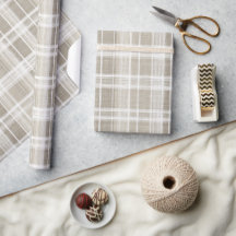 Beige Crème Neutraal Vensterruit Linnen Schotlands