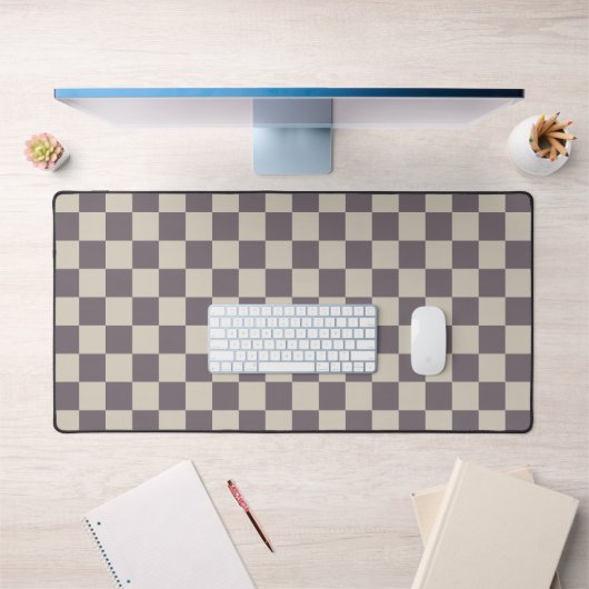 Beige Crème Patronen, Schachbrett Schaakbord Gerui Bureaumat (Kantoor 1)