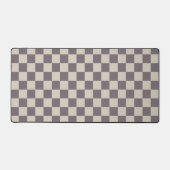 Beige Crème Patronen, Schachbrett Schaakbord Gerui Bureaumat (Voorkant)