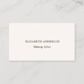 Beige crème qr code sociale media visitekaartje (Voorkant)