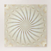 Beige Crème Wervel Legpuzzel (Horizontaal)