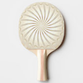 Beige Crème Wervel Pingpongbat Tafeltennisbatje (Achterkant)