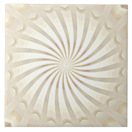 Beige Crème Wervelend Keramisch Tegeltje