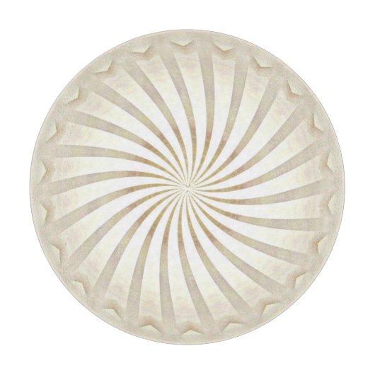 Beige Crème Wervelend Snijplank (Voorkant)