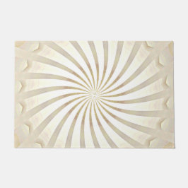 Beige Crème Wervelende Deurmat
