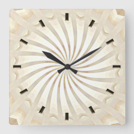 Beige Crème Wervelende Wandklok