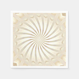 Beige Crème Werveling Servet