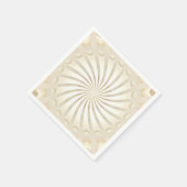 Beige Crème Werveling Servet (Hoek)