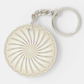 Beige Crème Wervelsleutelhanger Sleutelhanger (Achterkant)