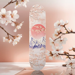 Beige Crème Witte Kersenbloesem Volwassen Jeugd Gi Persoonlijk Skateboard