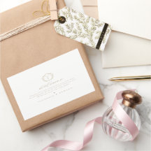  Beige Crest Monogram Weddenschap Welkom