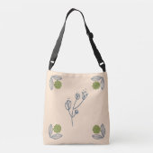 beige crossbody tas (Achterkant)