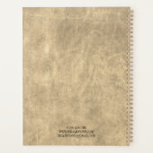 Beige Custom Business Organizer 2025 Bedrijf Logo (Achterkant)