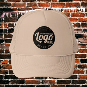Beige Custom Logo Business Company Medewerkers Trucker Pet