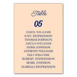 Beige Custom Wedding Kaart