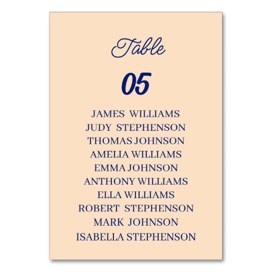 Beige Custom Wedding Kaart (Voorkant)