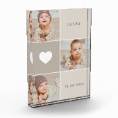 Beige Cute Baby Fotos Collage Fotoblok (Links)