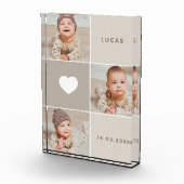 Beige Cute Baby Fotos Collage Fotoblok (Rechts)