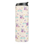 Beige | Cute Rainbow Unicorn Kinder Thermosbeker (Gedraaid links)