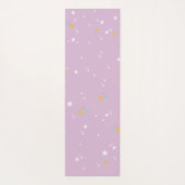 Beige | Cute Rainbow Unicorn Pattern Kinder Yoga M Yogamat (Achterkant)