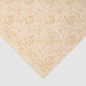 Beige Damask Brocade Flourish on Cream Decoupage Tissuepapier (Detail)