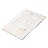 Beige Dankbaarheidsdagboek Wellness Mindfulness Ca Notitieblok (Schuin)