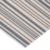 Beige/Deep Blue Stylish Stripe Pattern Tafelkleed (Gekanteld)