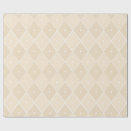 Beige diamant modern Scandinavisch minimalistisch Cadeaupapier