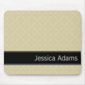 Beige Diamonds Pattern Modern Professional Muismat (Voorkant)