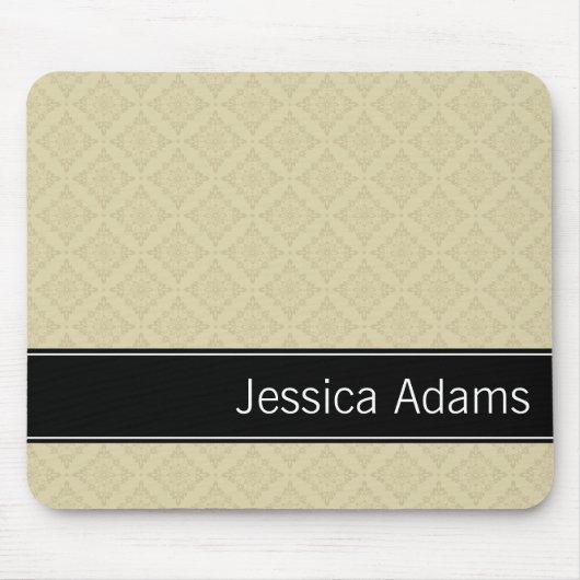 Beige Diamonds Pattern Modern Professional Muismat (Voorkant)