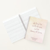 Beige Doelen & Plannen Naam Journal Notitieboek (Binnen)