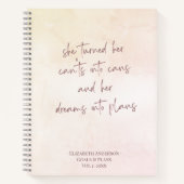 Beige Doelstellingen en plannen Naam journaal Noti Notitieboek (Voorkant)