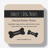 Beige | Dog Treat Business Labels