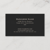 Beige Double Monogram Professional Modern Visitekaartje (Achterkant)