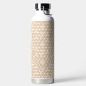 Beige Driehoeken Patroon Waterfles (Links)