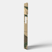 Beige driehoekige snede op de donkergroene achterg Case-Mate iPhone case (Achterkant / Rechts)