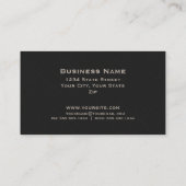 Beige Dubbel Monogram Professioneel Elegant  Moder Visitekaartje (Achterkant)