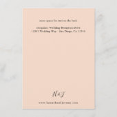 Beige & Dusty Blue Floral Behuizing Kaart - LG Bei (Achterkant)