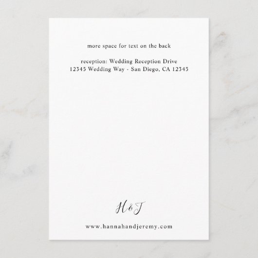 Beige & Dusty Blue Floral Behuizing Kaart - LG Wit (Achterkant)