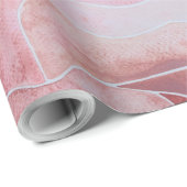 Beige Earth Toned Diamond Waterverf met de hand ge Cadeaupapier (Rol Hoek)