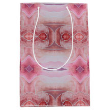 Beige Earth Toned Diamond Waterverf met de hand ge