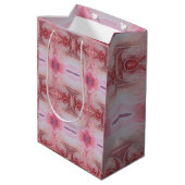 Beige Earth Toned Diamond Waterverf met de hand ge Medium Cadeauzakje (Achterkant Gekanteld)