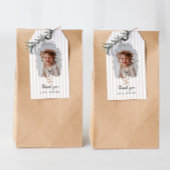 Beige Eén Domme Gans 1e Verjaardag Cadeaulabel