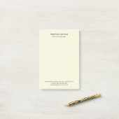 Beige Eenvoudig Eenvoudig Professioneel Modern Min Post-it® Notes (Op bureau)