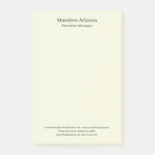 Beige Eenvoudig Eenvoudig Professioneel Modern Min Post-it® Notes