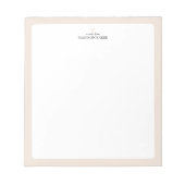 Beige | Eenvoudig persoonlijk Notitieblok hart (Voorkant)