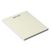 Beige Eenvoudig Sober Professioneel Modern Minimal Notitieblok (Schuin)